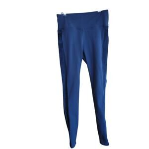 New Balance Black Leggings Activewear Workout Stretch MED Velvet Sides